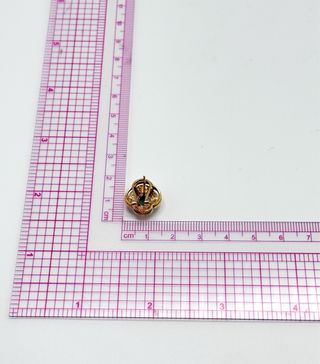Pendientes de dama de oro 18k