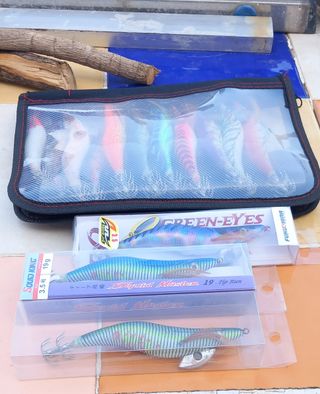 Señuelos pesca calamar