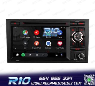 RADIO GPS ANDROID 12 PARA AUDI A4 B6 B7 00-08 SEAT EXEO 08-1