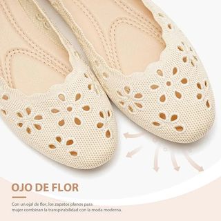 Zapatos Planos Glamora Floral Calado Talla 39