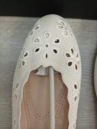 Zapatos Planos Glamora Floral Calado Talla 39