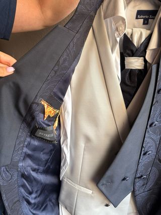 Traje de novio de la firma Petrelli