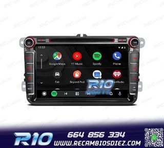 RADIO GPS ANDROID 12 PARA VOLKSWAGEN VW SEAT SKODA MULTIMEDI
