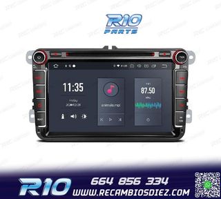 RADIO GPS ANDROID 12 PARA VOLKSWAGEN VW SEAT SKODA MULTIMEDI