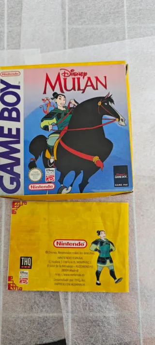 Mulan Disney Game Boy Nintendo