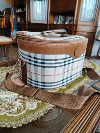 Maletín fin de semana estampado cuadros