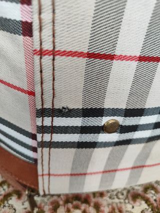 Maletín fin de semana estampado cuadros