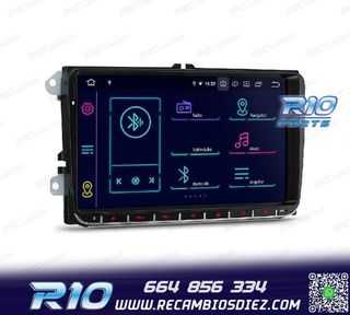 RADIO GPS ANDROID 12 PARA VOLKSWAGEN VW SKODA SEAT