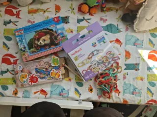 Lote 2 juegos didácticos y puzzle 2/3 años 