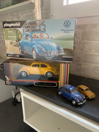 Maquetas VW Beetle (Playmobil y 1:18)