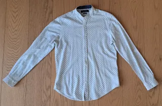 Camisa Zara manga larga estampada