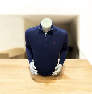 Jersey Ralph Lauren Azul Marino Media Cremallera