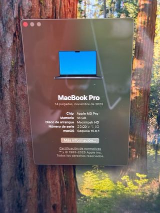 MacBook Pro 14 M3 Pro Gris Espacial