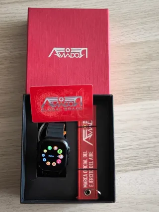 Reloj Aviador Negro y Rojo Original
