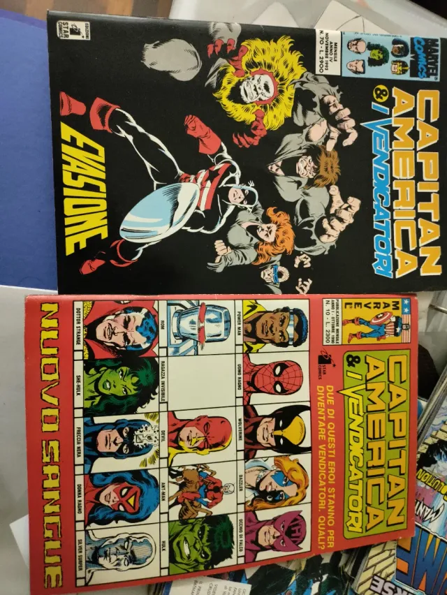 Fumetti vintage captain america e i vendicatori
An