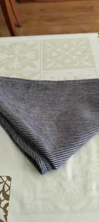 Pañuelo Baturro Infantil Rayas Azul Blanco