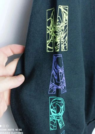 Sudadera Marvel Collage Logo Negra