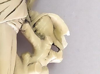 Statuina Contadino Finto Avorio