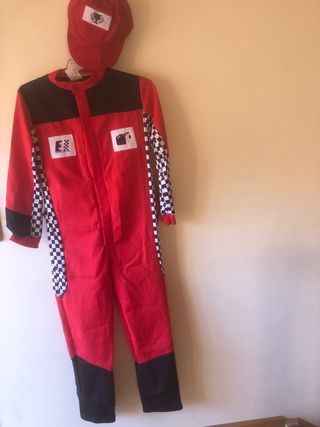 Disfraz Formula 1. Talla 12 años