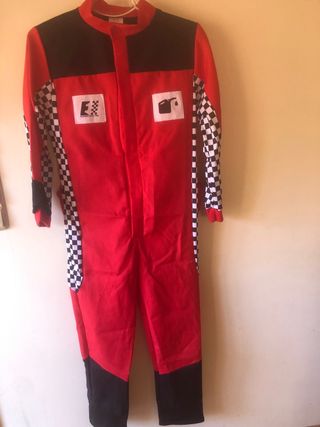 Disfraz Formula 1. Talla 12 años