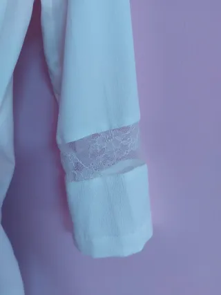 Bata de Novia Blanca Talla Única