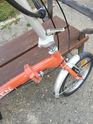 Bicicleta plegable roja 16 pulgadas