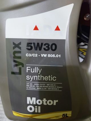 Aceite Motor Lynx 5W30 Sintético 5L iada