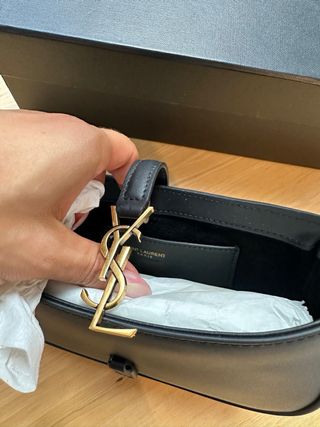 Mini Bolso Saint Laurent Negro Dorado
