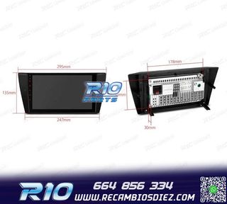 RADIO GPS ANDROID 12 PARA BMW E90 E91