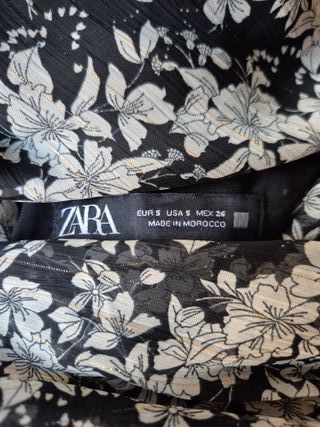 Vestido Zara negro y blanco - S