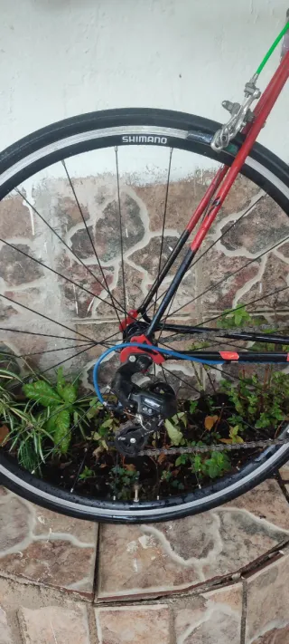 Bicicleta antigua restaurada