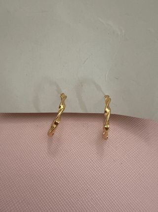 Pendientes aro dorado sin estrenar