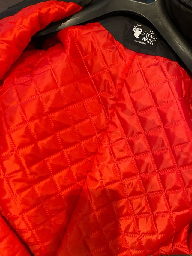 Abrigo Parka Negro Talla M Marca 198