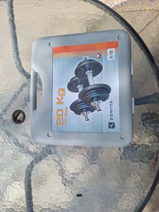 Caja Mancuernas Domyos 20kg 44lbs