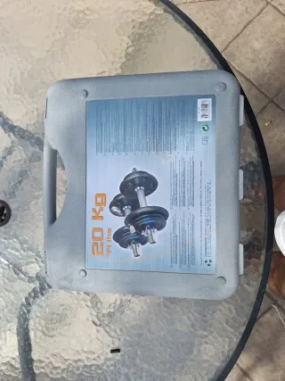 Caja Mancuernas Domyos 20kg 44lbs