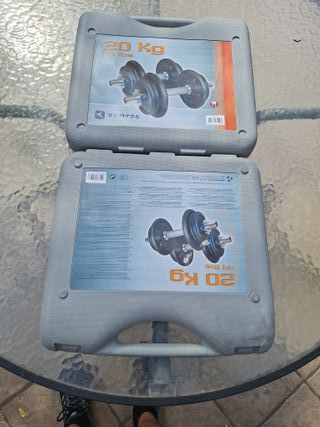 Caja Mancuernas Domyos 20kg 44lbs