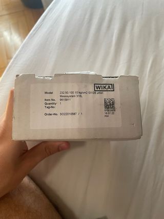 Manómetro WIKA 232.50 0-10 kg/cm2 (100mm)