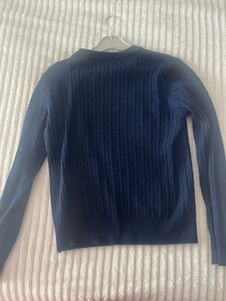 Jersey azul trenzado
