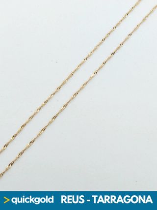 035-02-00675 CADENA ORO DE 18K SINGAPUR 41CM