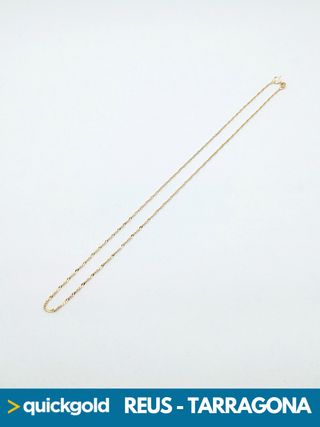 035-02-00675 CADENA ORO DE 18K SINGAPUR 41CM