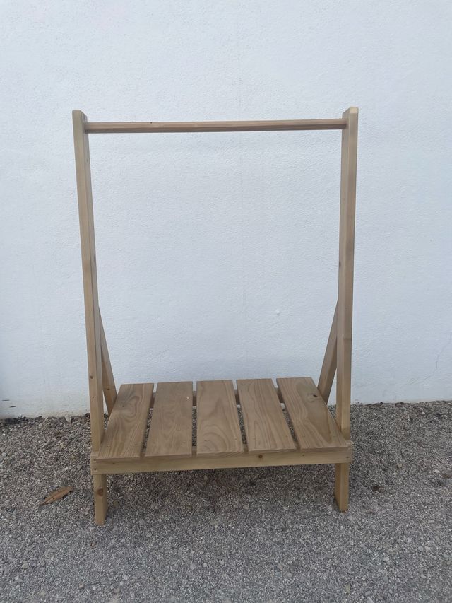 PERCHERO DE MADRRA /BURRO PARA ROPA