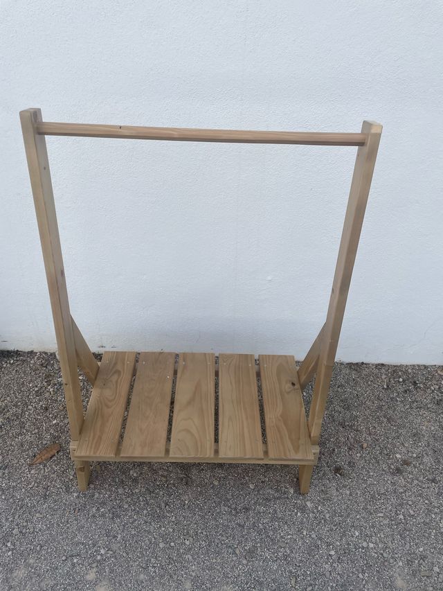 PERCHERO DE MADRRA /BURRO PARA ROPA