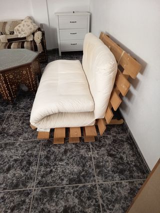 Sofá Cama Ikea Madera Beige