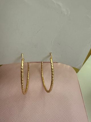 Pendientes Aros Dorados Sin Estrenar