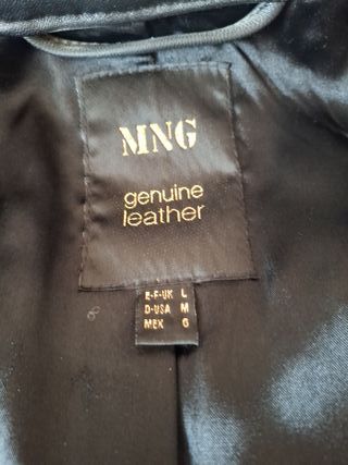 Abrigo de piel largo mujer negro