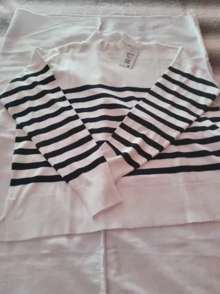 Jersey rayas blanco y negro talla XXL