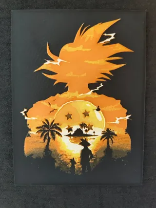 Arte Hueforge Silueta Goku
