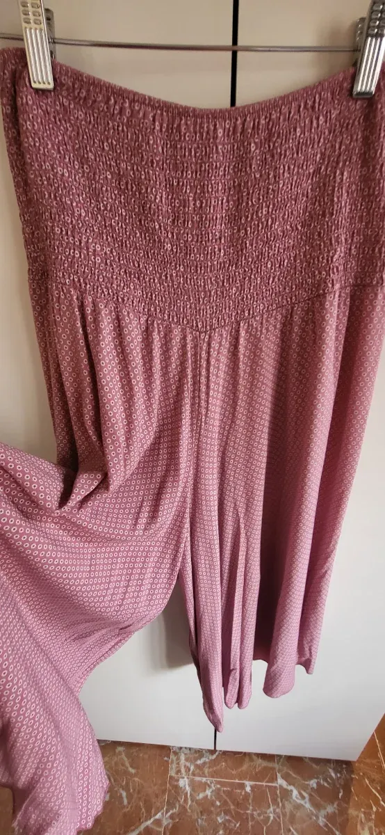 Pantalón elástico rosa talla única