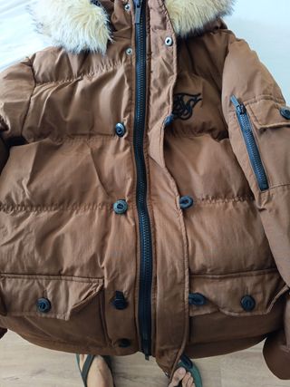 Chaqueta SikSilk Marrón con Capucha