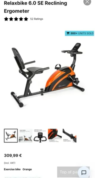 Bicicleta Estática Klarfit Elíptica 